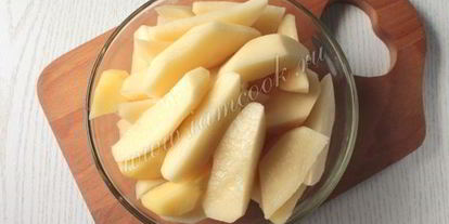 Шаг 3: минтая в духовке с картошкой