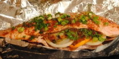 Шаг 4: окуня в духовке в фольге