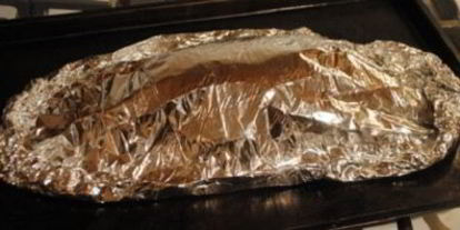 Шаг 5: окуня в духовке в фольге