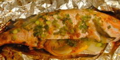 Шаг 6: окуня в духовке в фольге