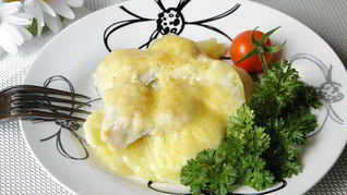 Рецепт Рыбы под соусом Бешамель в духовке