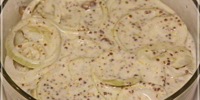 Шаг 7: селедки в йогурте с горчицей