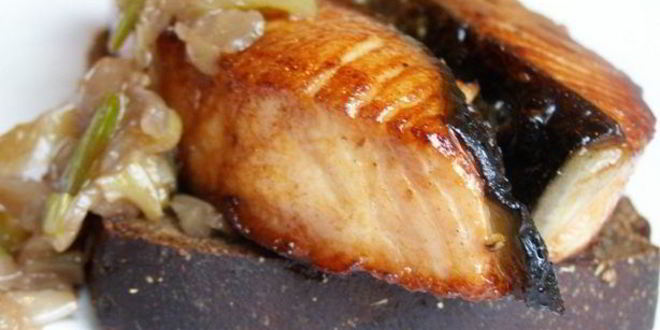 Рецепт семги на пьедестале