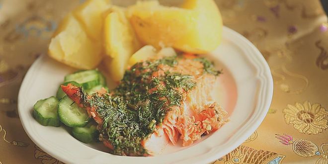 Рецепт семги в духовке