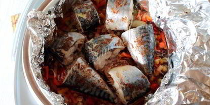 Шаг 8: скумбрии в мультиварке