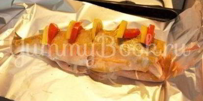 Шаг 5: судака запеченного в фольге