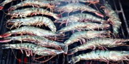 Шаг 1: тигровых креветок на мангале