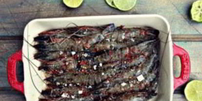 Шаг 3: тигровых креветок на мангале