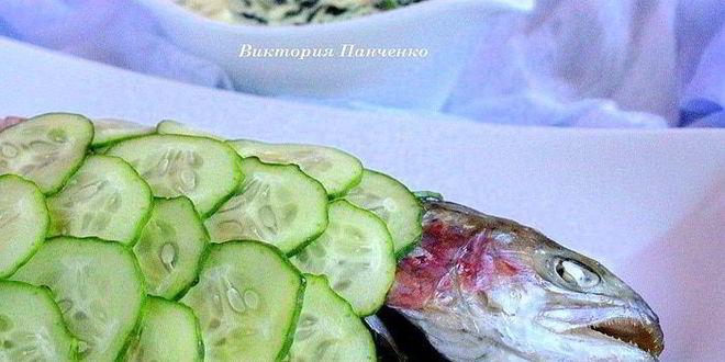 Рецепт Запеченной форели с соусом из шпината