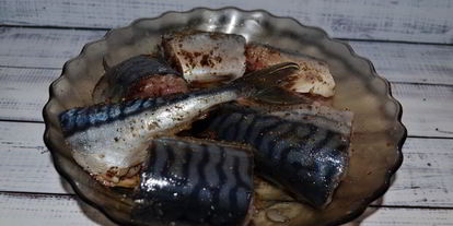 Шаг 2: запеченной скумбрии