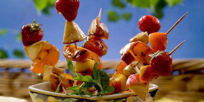Рецепт фруктовых шашлычков