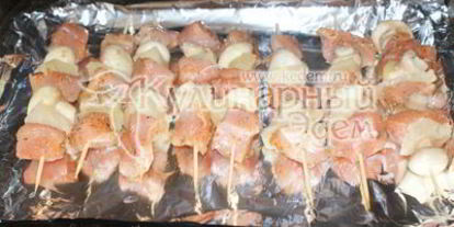 Шаг 5: куриного шашлыка с острым салатом