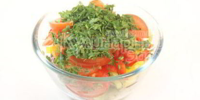 Шаг 8: куриного шашлыка с острым салатом