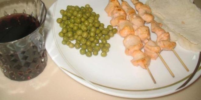 Рецепт Куриного шашлыка в духовке на шпажках