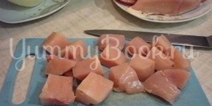 Шаг 1: куриных шашлычков на шпажках красное и белое