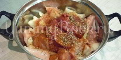 Шаг 4: куриных шашлычков на шпажках красное и белое