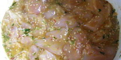 Шаг 4: куриных шашлычков с кунжутом