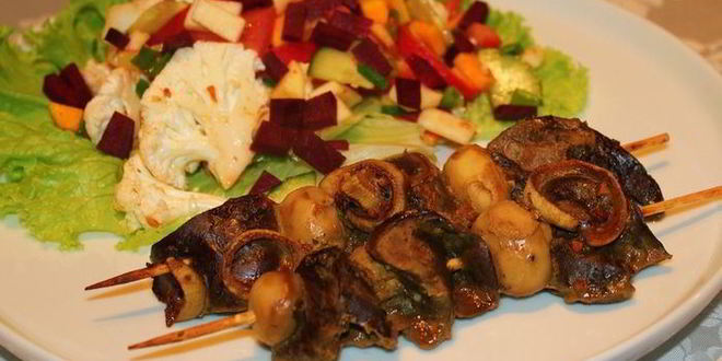 Рецепт печеночного шашлыка