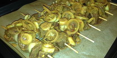 Шаг 1: печеночного шашлыка