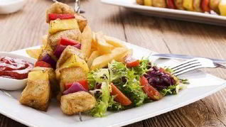 Рецепт Шашлычков из курицы с ананасом