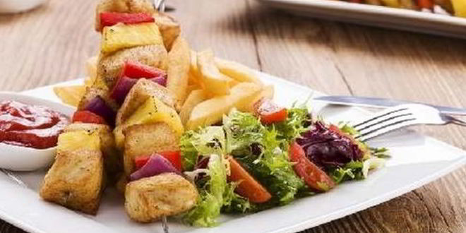 Рецепт Шашлычков из курицы с ананасом