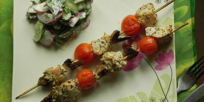 Рецепт шашлычков из курицы