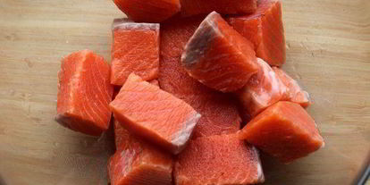 Шаг 1: шашлычков из лосося и овощей