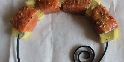 Шаг 4: шашлычков из лосося и овощей