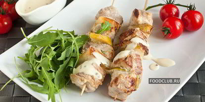 Шаг 4: шашлычков из свиной вырезки с грушами