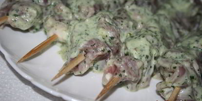 Шаг 5: шашлычков из свиной вырезки в йогуртово-лимонном маринаде