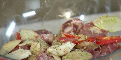 Шаг 1: шашлычков терияки из свинины с овощами по-корейски