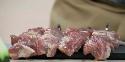 Шаг 2: шашлычков терияки из свинины с овощами по-корейски