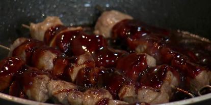 Шаг 3: шашлычков терияки из свинины с овощами по-корейски