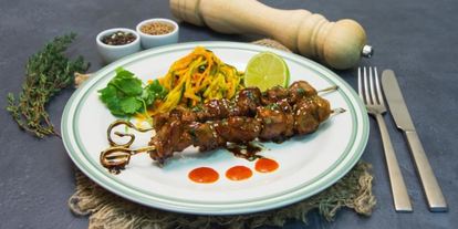 Шаг 5: шашлычков терияки из свинины с овощами по-корейски