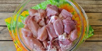 Шаг 4: шашлык ассорти из свинины, курицы и овощей