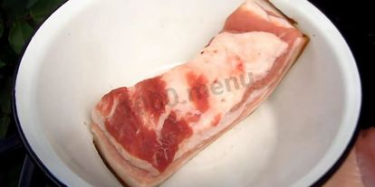 Шаг 1: шашлыка из индейки с салом