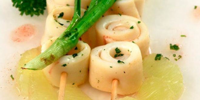 Рецепт шашлыка из кальмаров