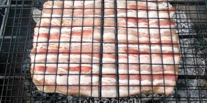 Шаг 12: шашлыка из куриной грудки в беконе