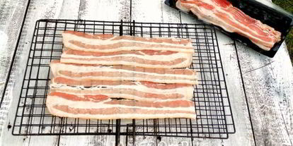 Шаг 9: шашлыка из куриной грудки в беконе