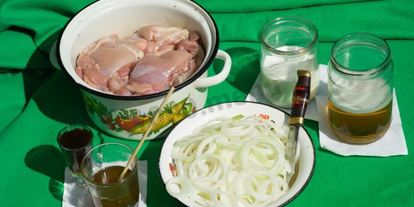 Шаг 3: шашлыка из курицы на пиве с молоком