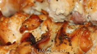 Рецепт Шашлыка из курицы в духовке