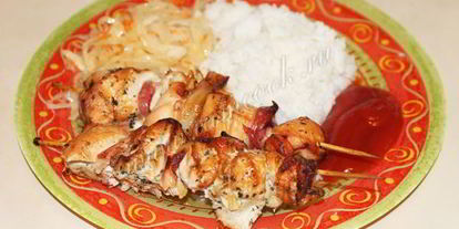 Шаг 7: шашлыка из курицы в духовке