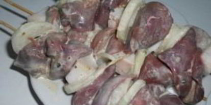 Шаг 5: шашлыка из печени на сковороде