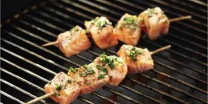 Шаг 2: шашлыка из рыбы на мангале