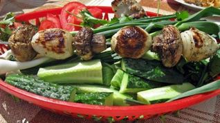 Рецепт Шашлыка из шампиньонов