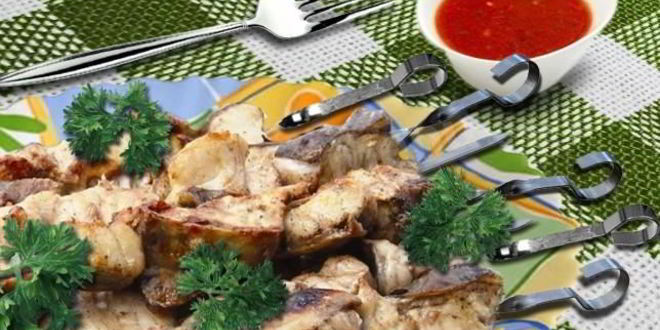 Рецепт Шашлыка из сома в сладком соусе чили