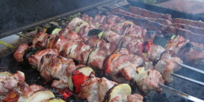 Рецепт шашлыка из свинины с киви