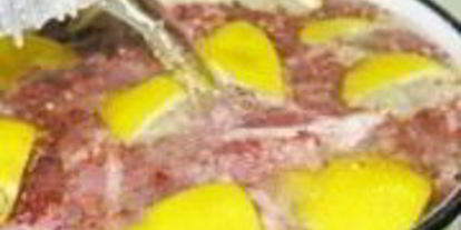 Шаг 5: шашлыка иза свинин с лимонома