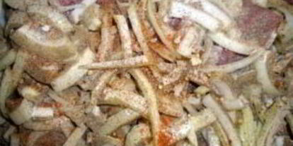 Шаг 4: шашлыка из свинины в минералке