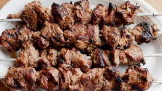 Рецепт Шашлыка из ягненка с лимонно-сырным соусом